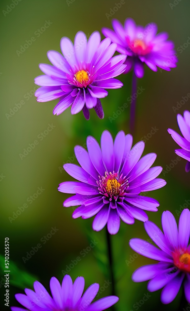 Obraz premium Ai generated beautiful colourful flowers in full bloom in springtime