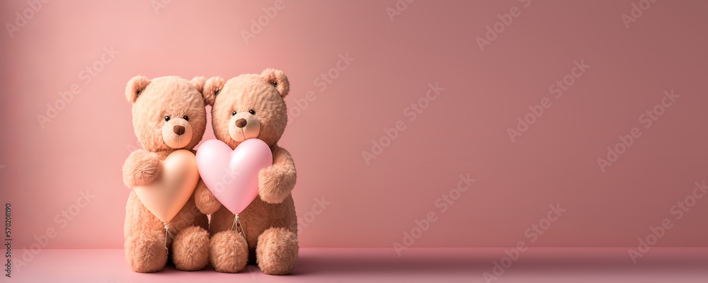 Couple Hug Ornament Premium Photo | Teddy Bear Holding Heart Love ...
