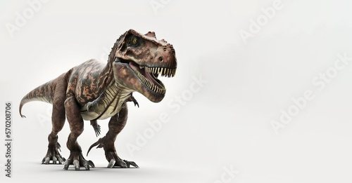 AI generative image of a T Rex Tyrannosaurus rex prehistoric dinosaur from the jurassic period © Cliff