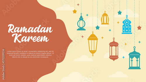 Ramadan kareem background w...