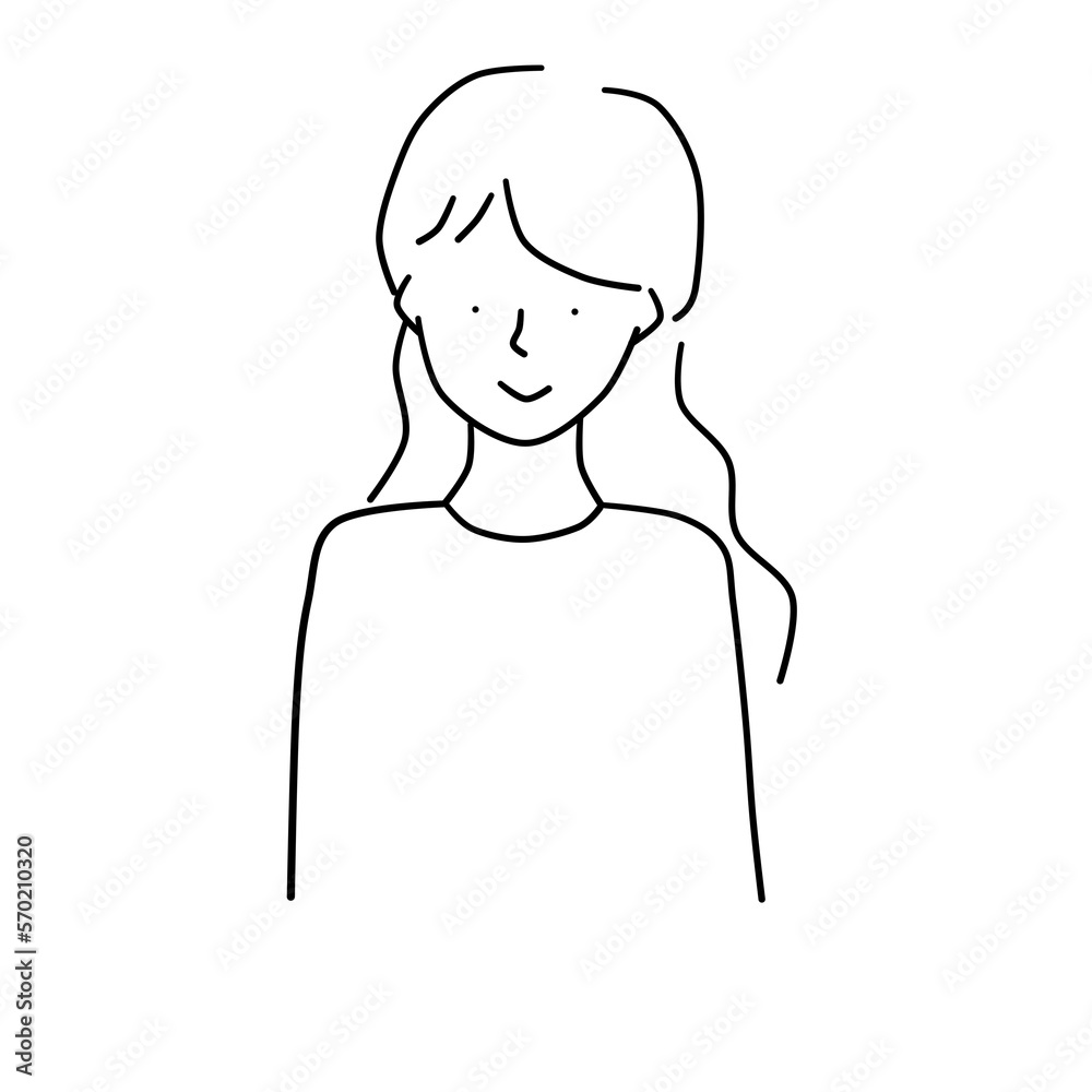 髪の長い女の子 髪の長い女の子