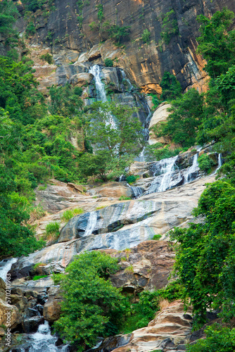 Ravana Falls, Rawana Falls, Rawana Ella, Ravana Ella Wildlife Sanctuary, Badulla, Bandarawela, Sri Lanka, Asia