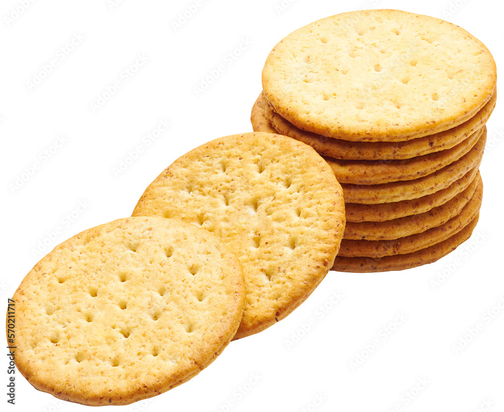 Round wheat crackers Round wheat crackers