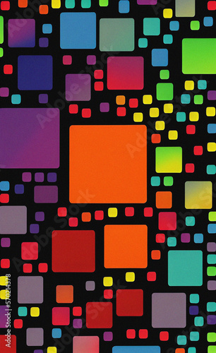 abstract background with squares, colorful illustration 