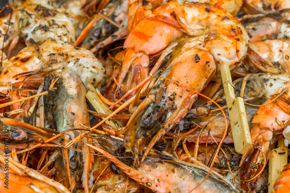 Gambas sur le grill Gambas sur le grill