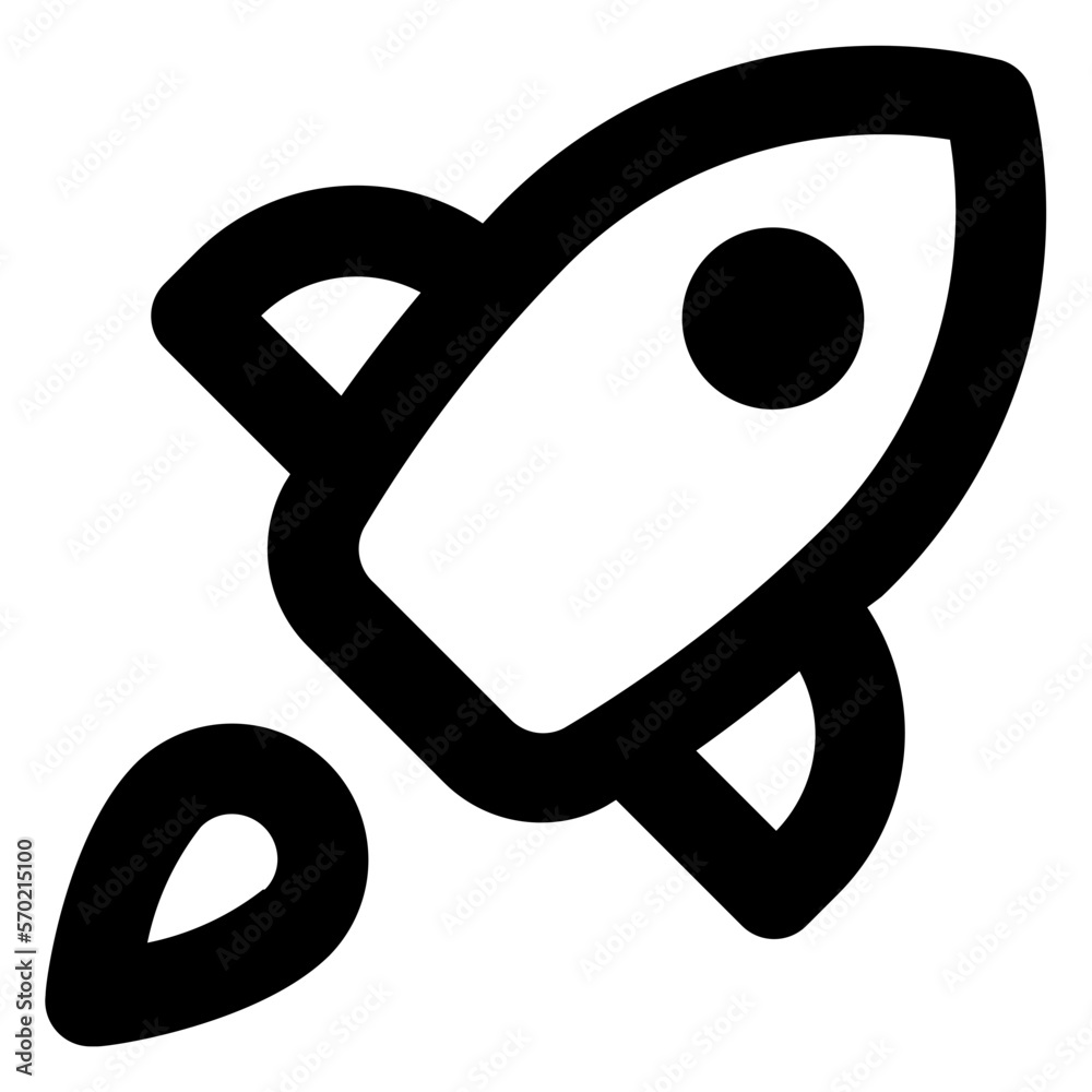rocket line icon rocket line icon