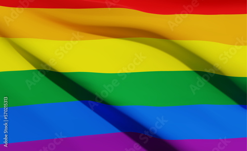 Rainbow flag. EPS10 vector