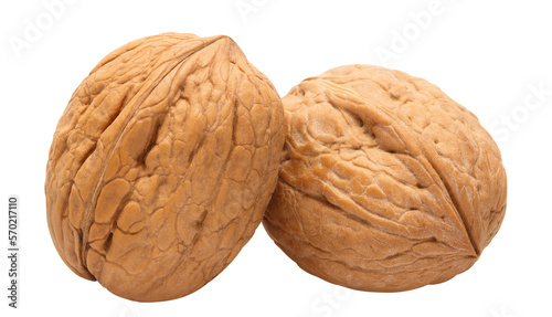 Delicious walnuts cut out