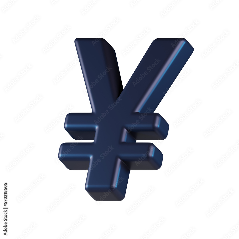 Yen Currency 3D Icon Yen Currency 3D Icon