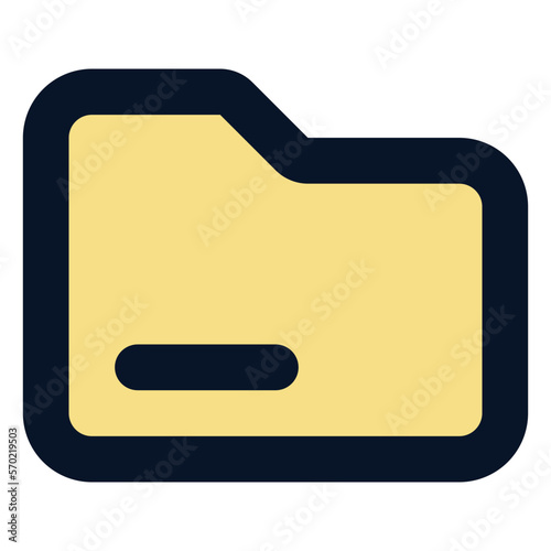 folder filled line icon