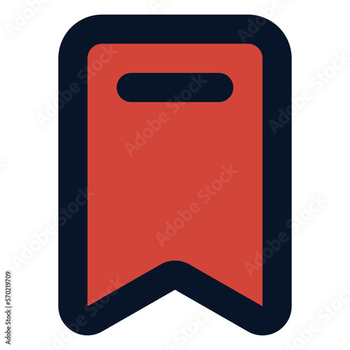 bookmark filled line icon