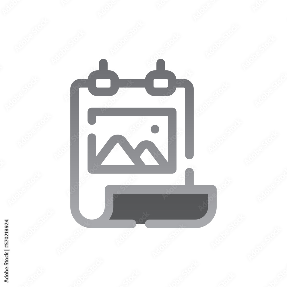 poster two tone gradient icon poster two tone gradient icon