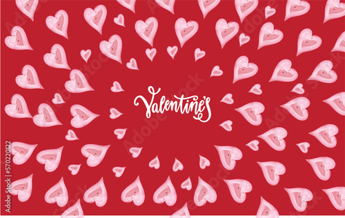 vector background valentine day invitation concept