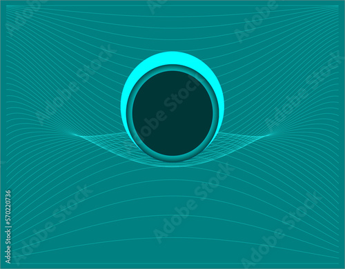 Vector illustration about circular visions for circular-shaped logo  negative space for framing. Presentation slide or web image for achievements and business goal