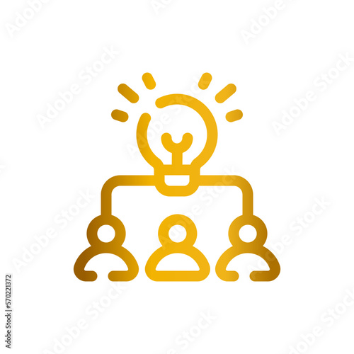 brainstorm gradient icon