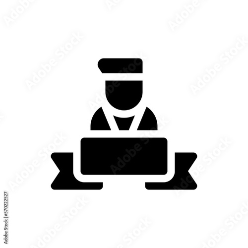 career promotion glyph icon