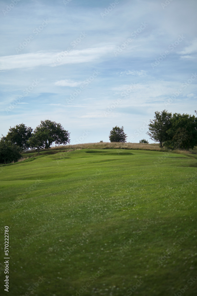 golf course in the morning