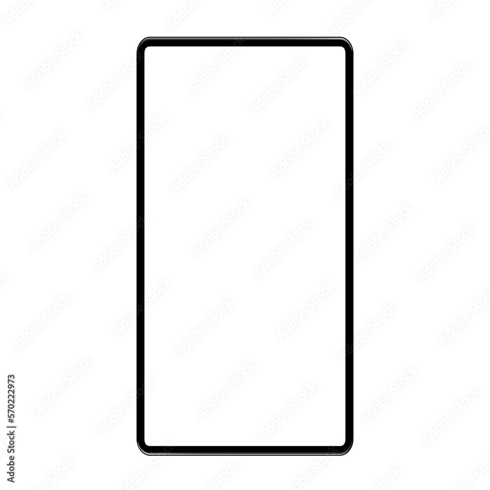 Black Tablet Computer Mockup with Blank Screen, Front View stock illustration. Stock royalty free. Black Tablet Computer Mockup with Blank Screen, Front View stock illustration. Stock royalty free.