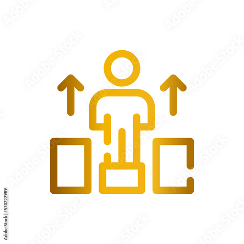 growth gradient icon