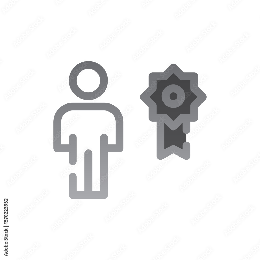 distinction two tone gradient icon distinction two tone gradient icon