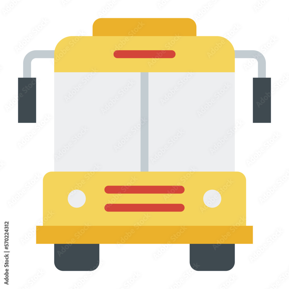 School Bus flat icon School Bus flat icon