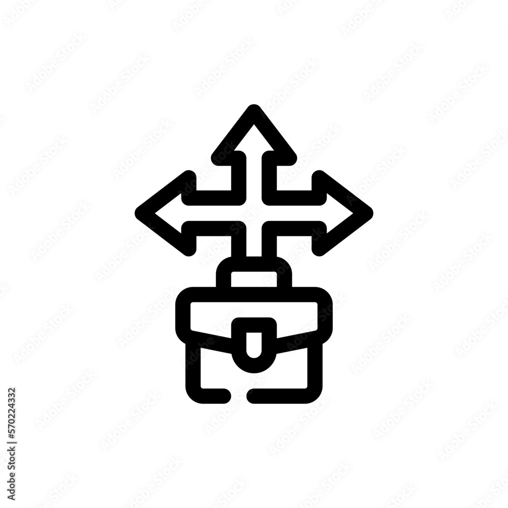 career path line icon