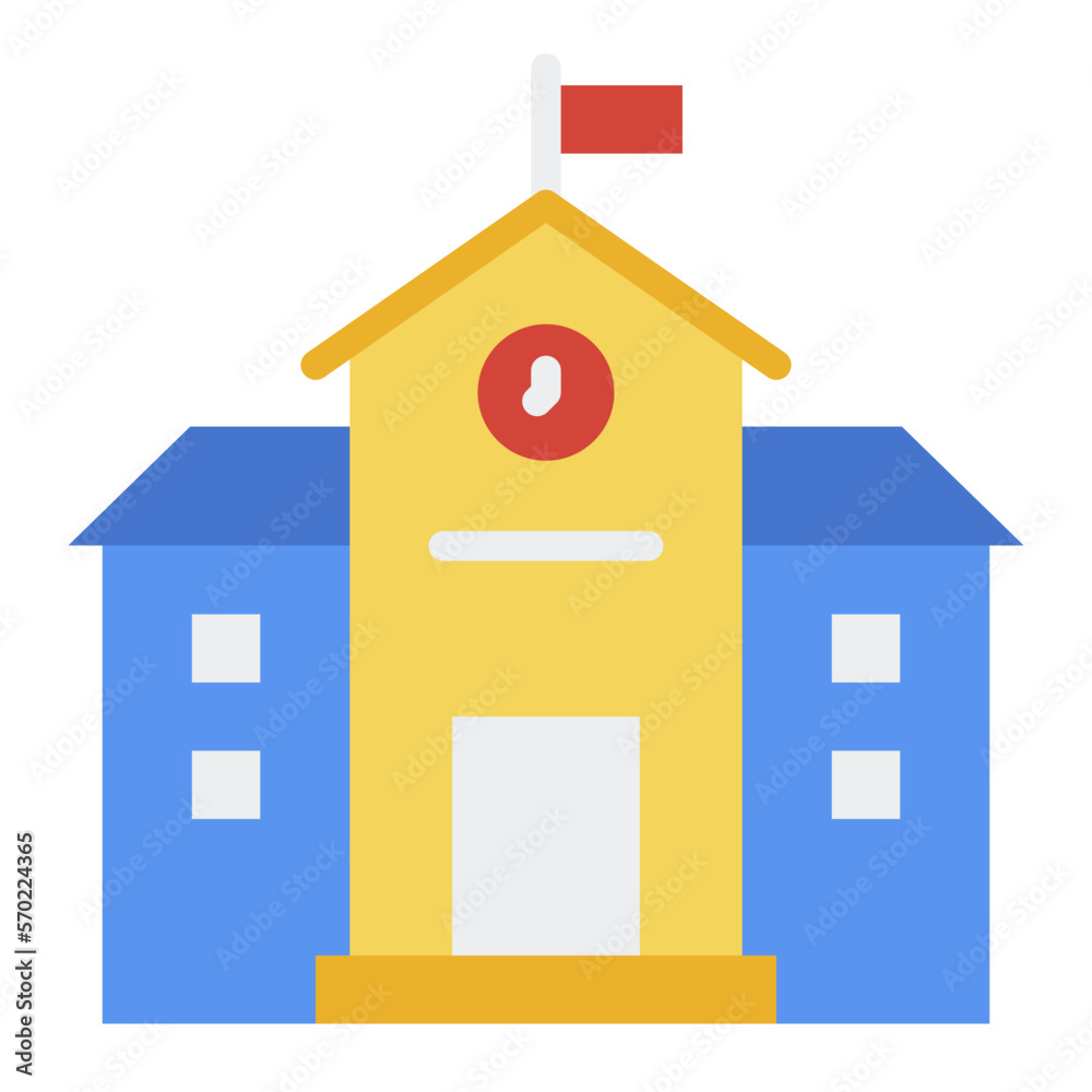 School flat icon School flat icon