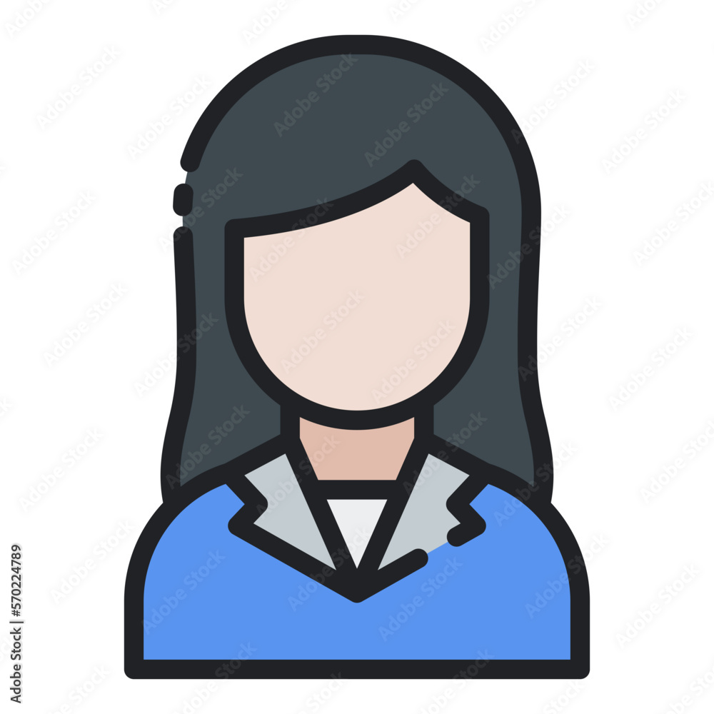 Obraz premium Teacher filled line icon