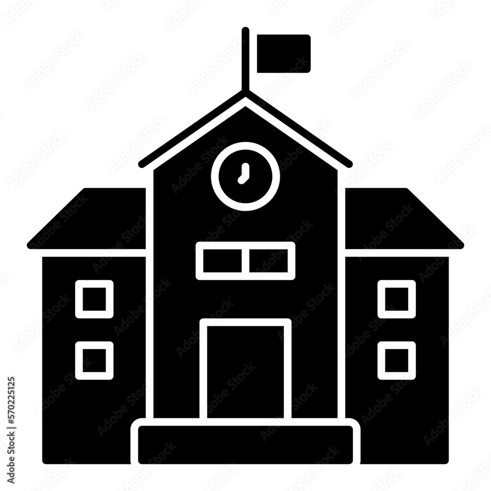 School glyph icon