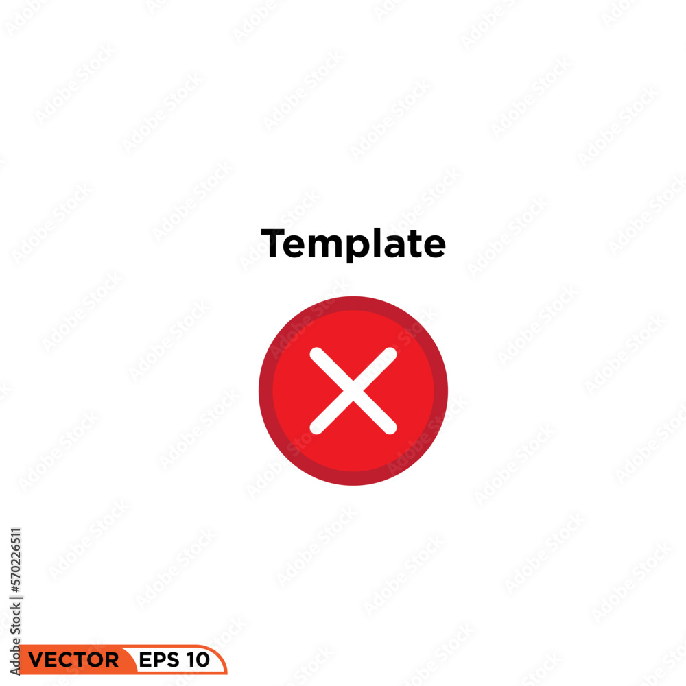 Icon vector graphic of Cross template
