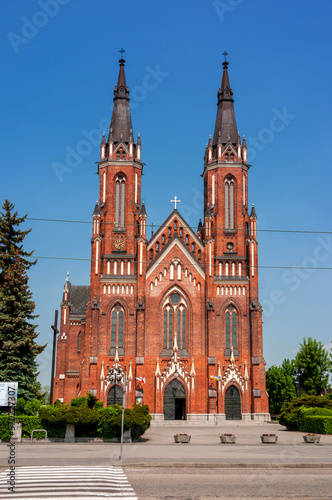 Church Of the Virgin Mary of the Rosary. Pabianice, Lodz Voivodeship, Poland.