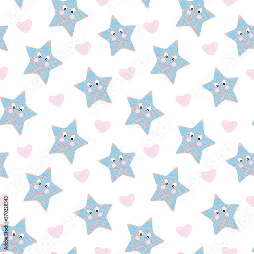 seamless pattern with stars