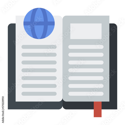 Encyclopedia flat icon
