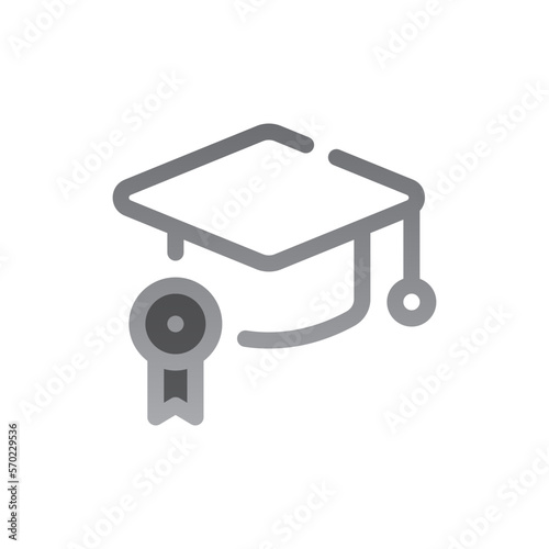 mortarboard two tone gradient icon