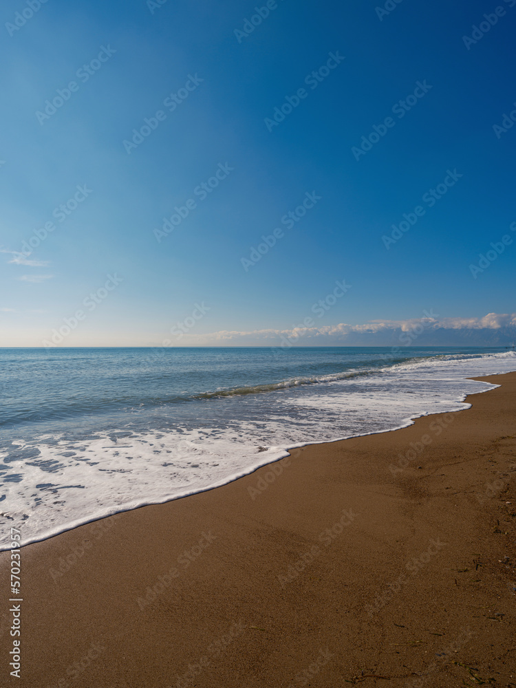 beautiful seascape and blue sky