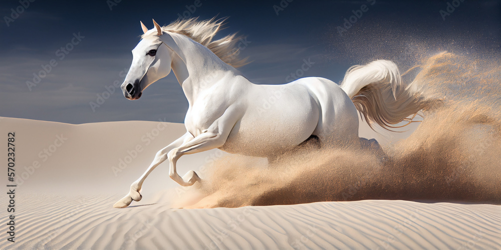 Horse in gallop Generated AI Horse in gallop Generated AI