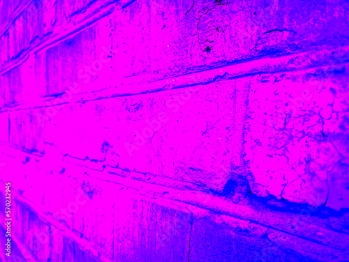 Pink, gradient dark old brick wall texture, vector blue grunge background. UHD 4K wallpaper. For screen, desktop, website design, overlay, stencil, banner, stylization and polygraph