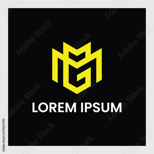 MM Logo or MGM Logo Monogram Icon Vector Symbol Template