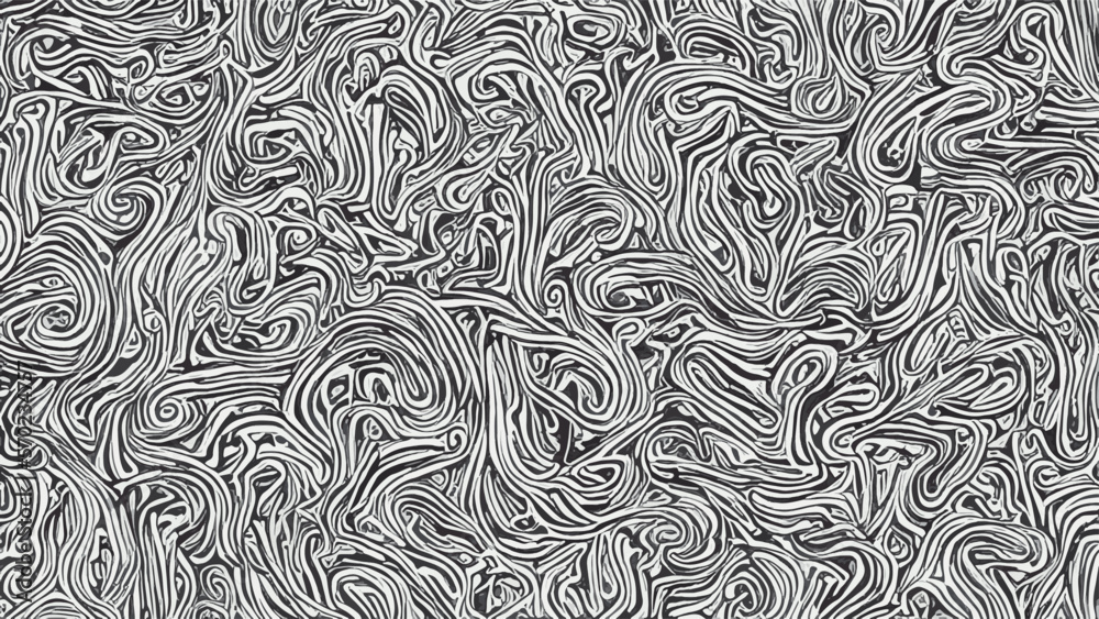Beautiful monochrome abstract 80s laser texture with abstract pattern