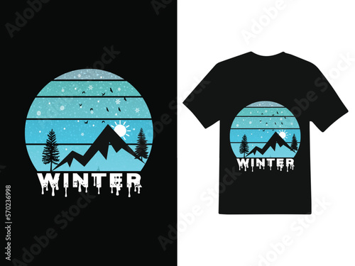 Winter t-shirt design 
