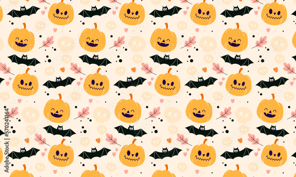 Hand Drawn Halloween Pattern Hand Drawn Halloween Pattern