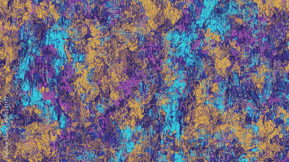 Classy color abstract mix of blue and purple repeat pattern
