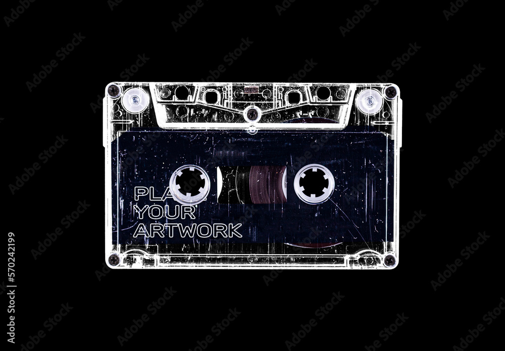 Cassette Tape Compact Case Audio Record Mockup Template Stock Template Cassette Tape Compact Case Audio Record Mockup Template Stock Template