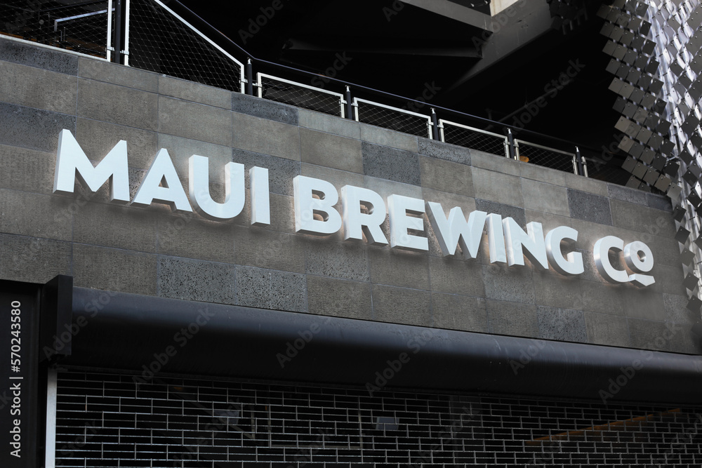 Honolulu, Hawaii January 3, 2023 Closed store front and name logo of