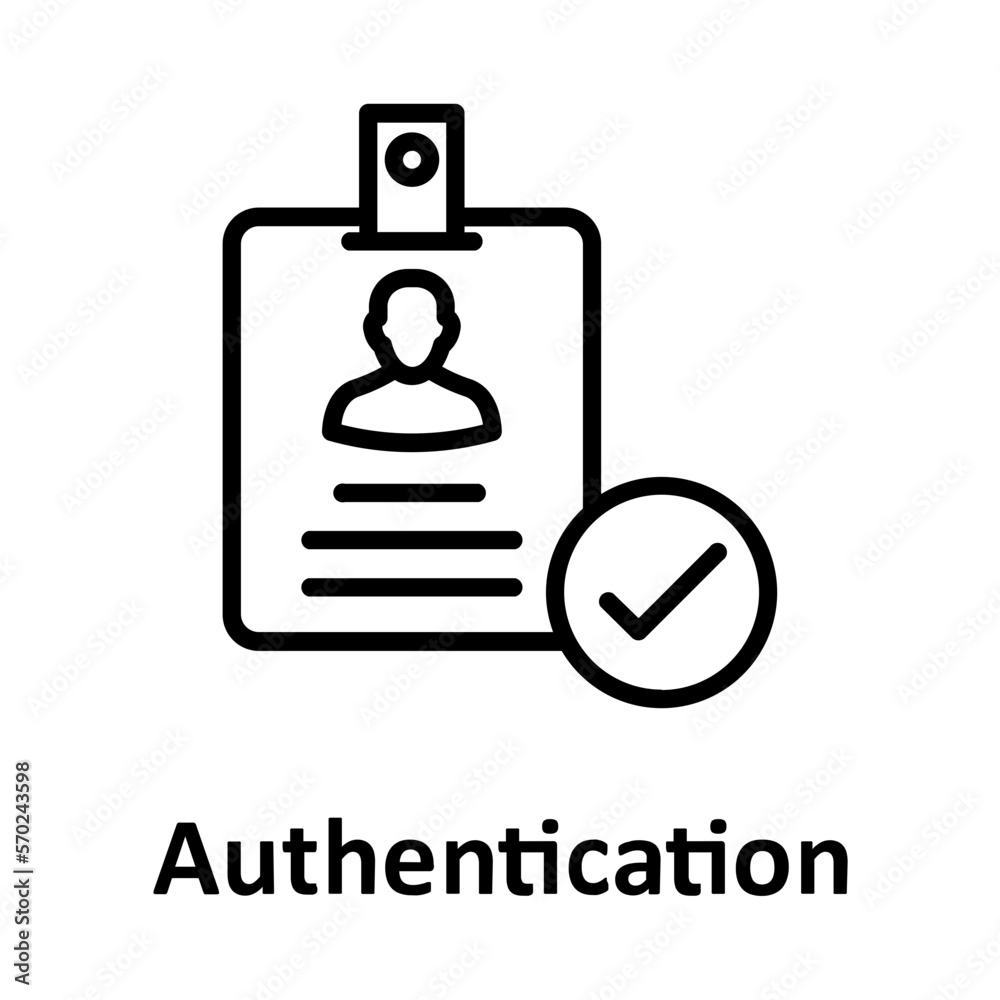 Approved, authentication Vector Icon Fully Editable

