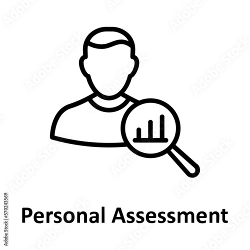 Analysis, personal assessment Vector Icon Fully Editable
