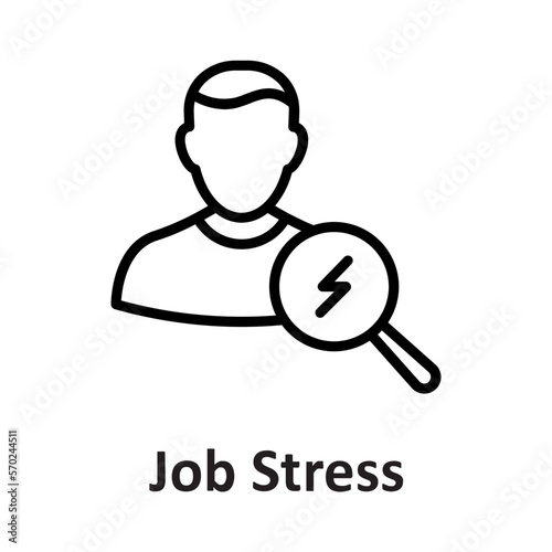 Occupational stress, pressure Vector Icon which can easily modify or edit

