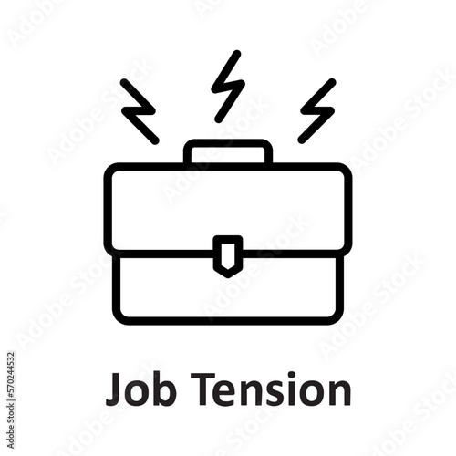 Job tension, portfolio Vector Icon which can easily modify or edit

