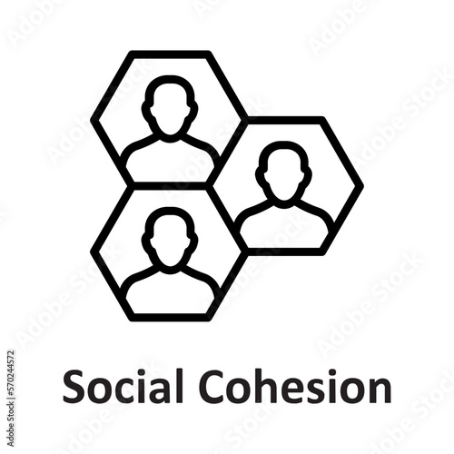Network, social cohesion Vector Icon which can easily modify or edit

