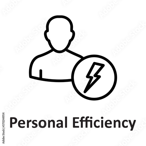Efficiency, employee Vector Icon which can easily modify or edit

